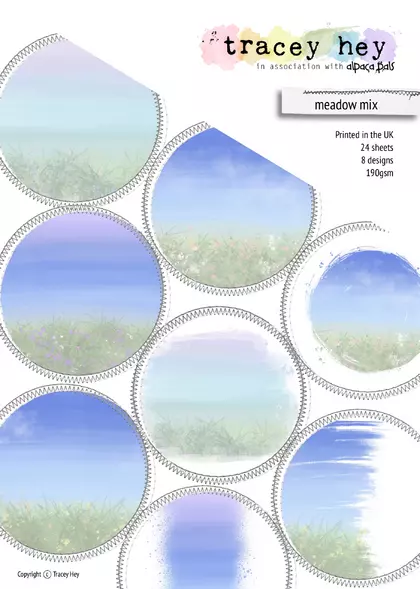 Set de papeles A5 Tracey Hey - Meadow Mix