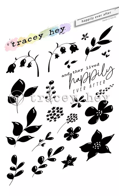 Set de sellos A6 Tracey hey - Happily Ever After