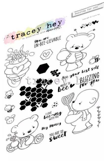 Set de sellos A5 Tracey hey - Buzzing For You