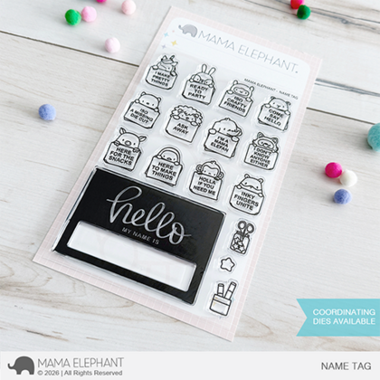 Sellos Mama Elephant - Name tag