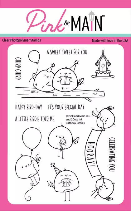 Set de sellos - Birthday birdies