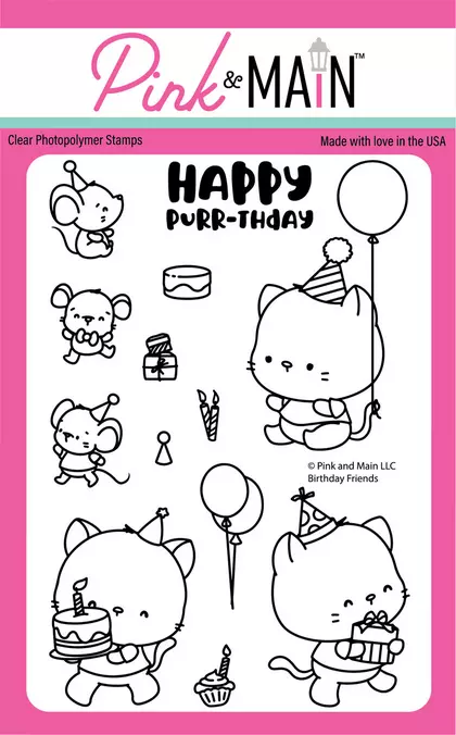 Set de sellos -  Birthday friends