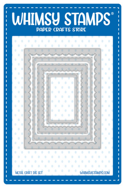 Troquel Whimsy Stamps - Inverted Scallops Rectangle