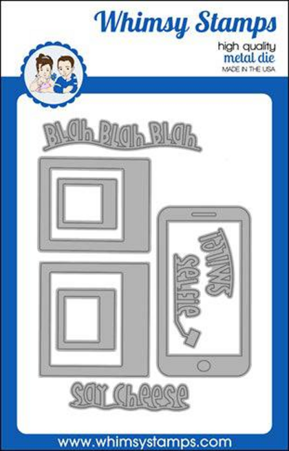 Troquel Whimsy Stamps - Selfie