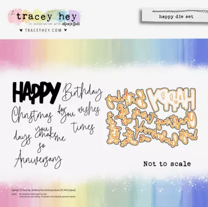 Set de troqueles Tracey Hey - Happy