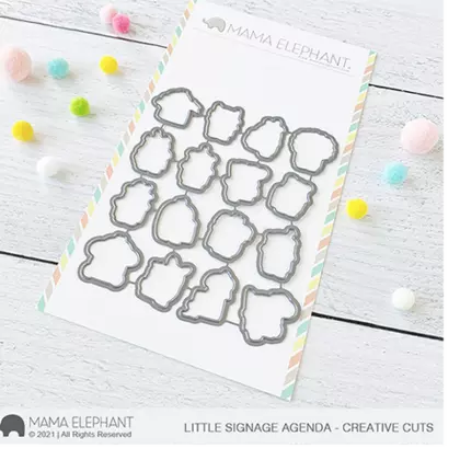 Troquel Mama Elephant - Little signage agenda - creative cuts