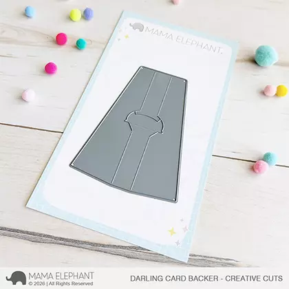 Troquel Mama Elephant - Darling card backer - creative cuts