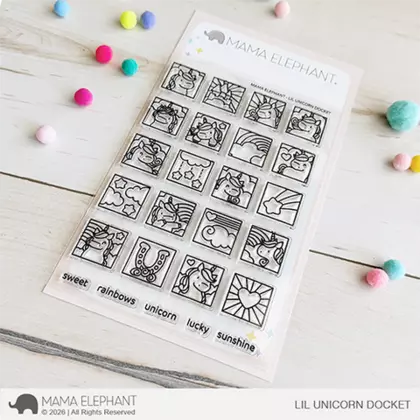 Sellos Mama Elephant - Lil unicorn docket