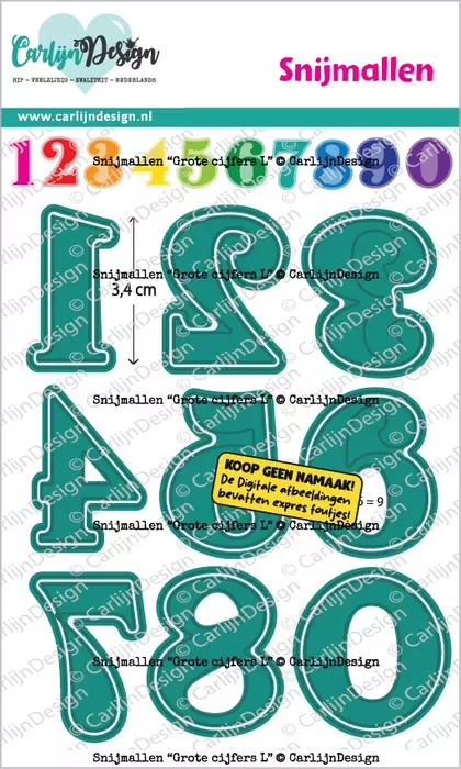 Troquel - Grote cijfers L