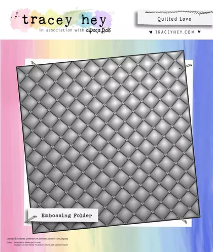 Carpeta de Embosing Tracey hey - Quilted Love 