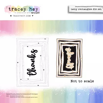 Set de troqueles Tracey Hey - Tatty Rectangles