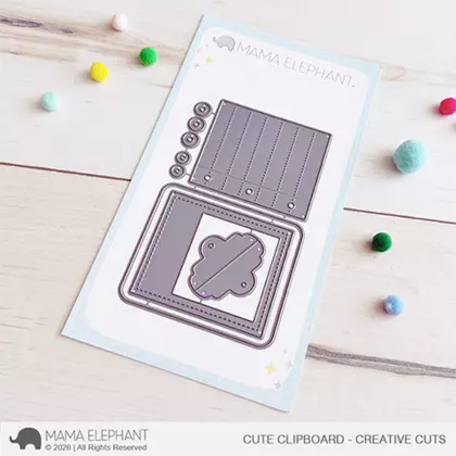 Troquel Mama Elephant - Cute clipboard