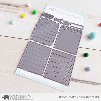 Troquel Mama Elephant - Teeny notes