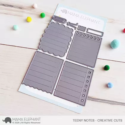 Troquel Mama Elephant - Teeny notes