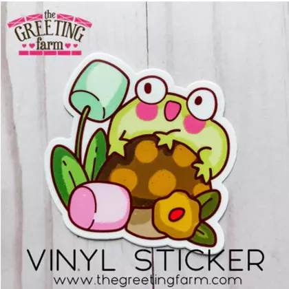 Pegatina de vinilo mate  - Mallowmarsh Frog