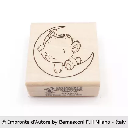 Sello de madera Impronte d'Autore - Orsetto Luna